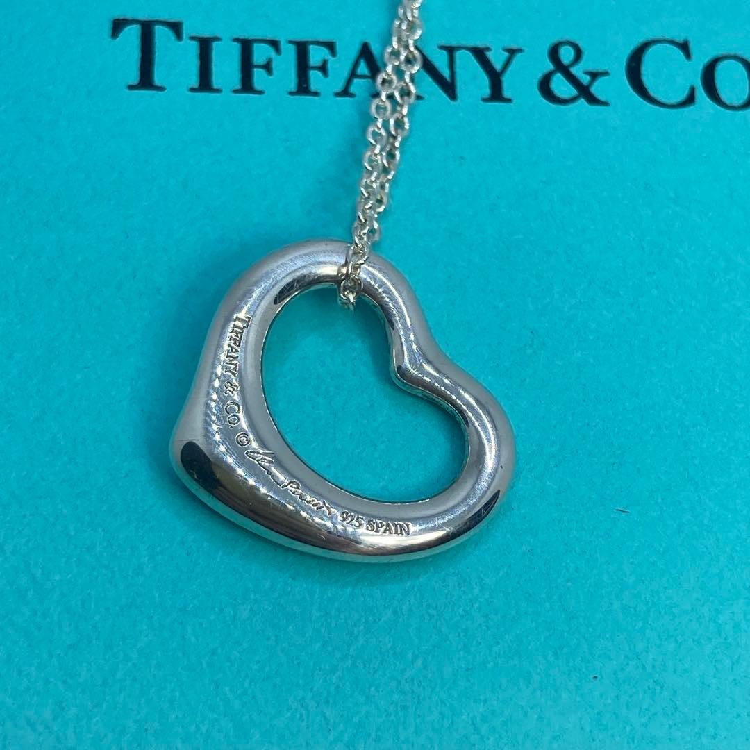 極美品✨ ティファニー ネックレス オープンハート ハート AG925