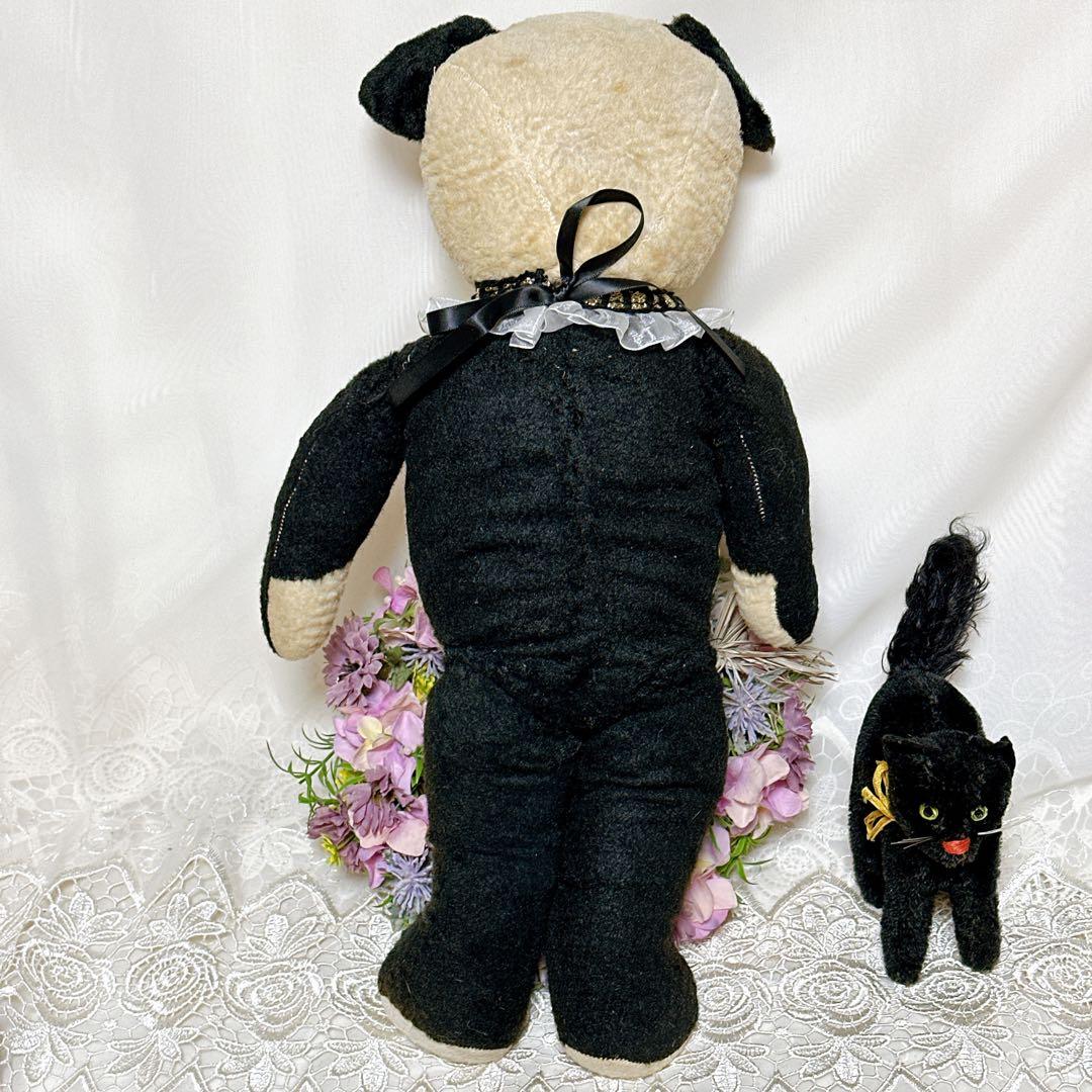 ❤️素敵なボロくた❤️大きめアンティークパンダベア　イギリスアンティークテディベア