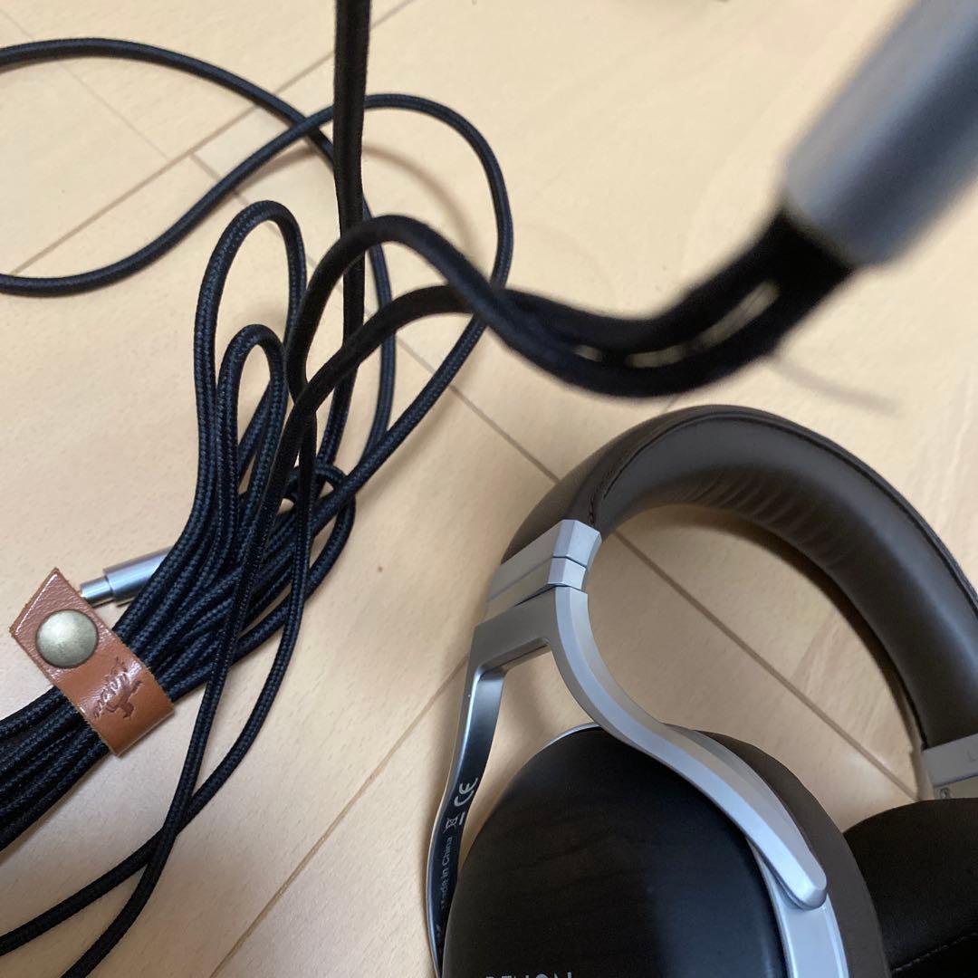 DENON デノン AH-D5200 ヘッドフォン&木製ヘッドホンスタンド