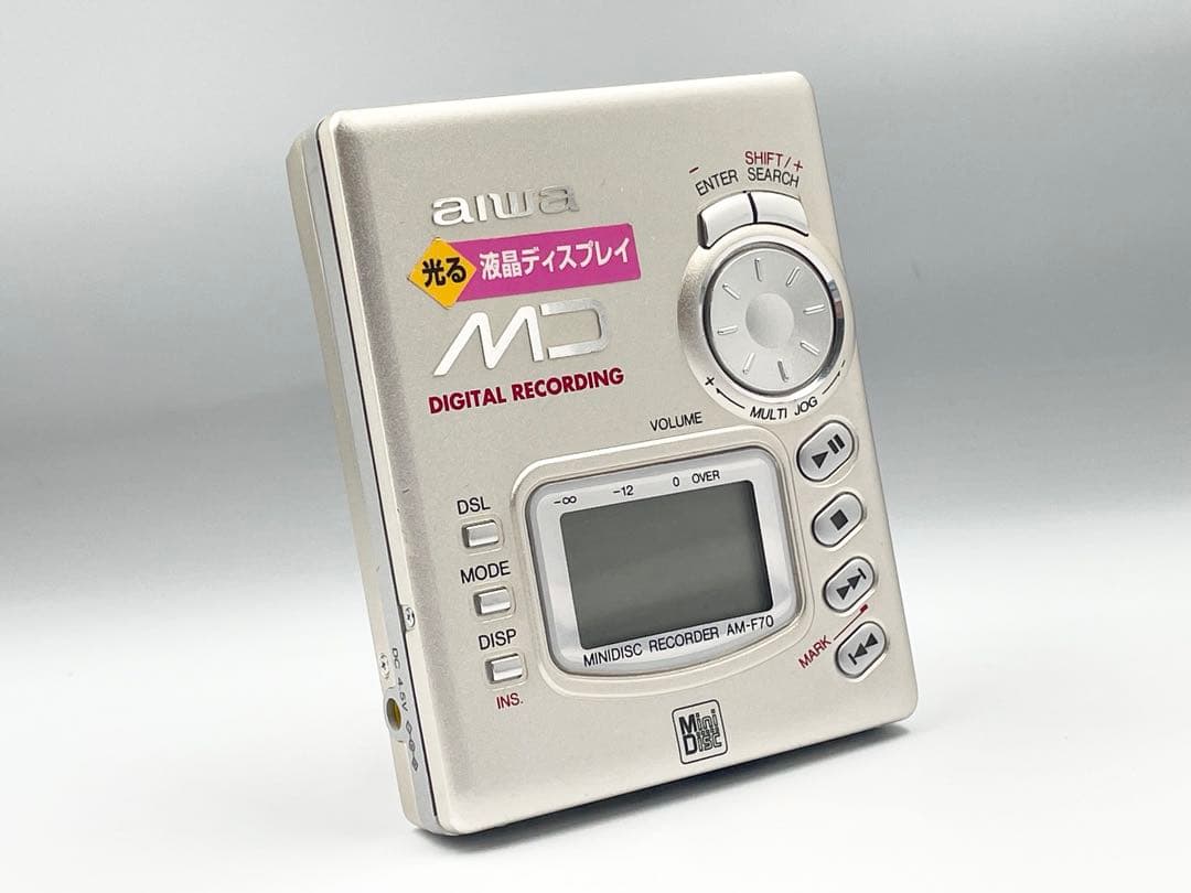 ジャンク　AIWA AM-F70 ポータブルMDレコーダー