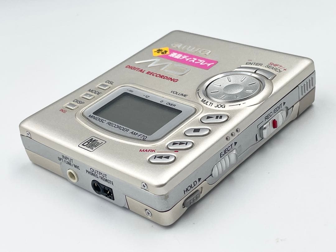 ジャンク　AIWA AM-F70 ポータブルMDレコーダー