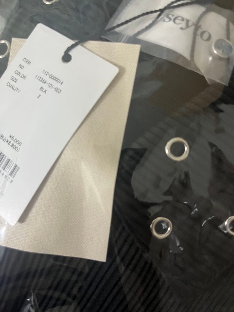 seyto サイズ2 /プリーツアイレットカラーシャツ