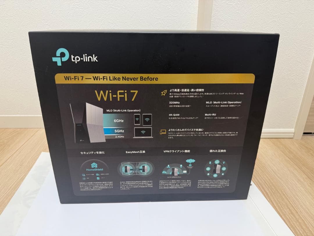 【値下げ！】TP-Link BE805 Wi-Fi7 ルーター BE19000
