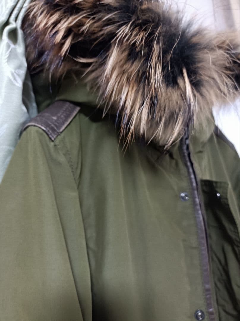 SHELLAC M51 モッズコート44カーキ /レザーライダース5351