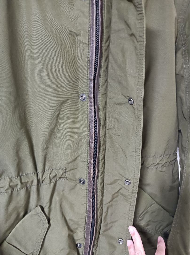 SHELLAC M51 モッズコート44カーキ /レザーライダース5351