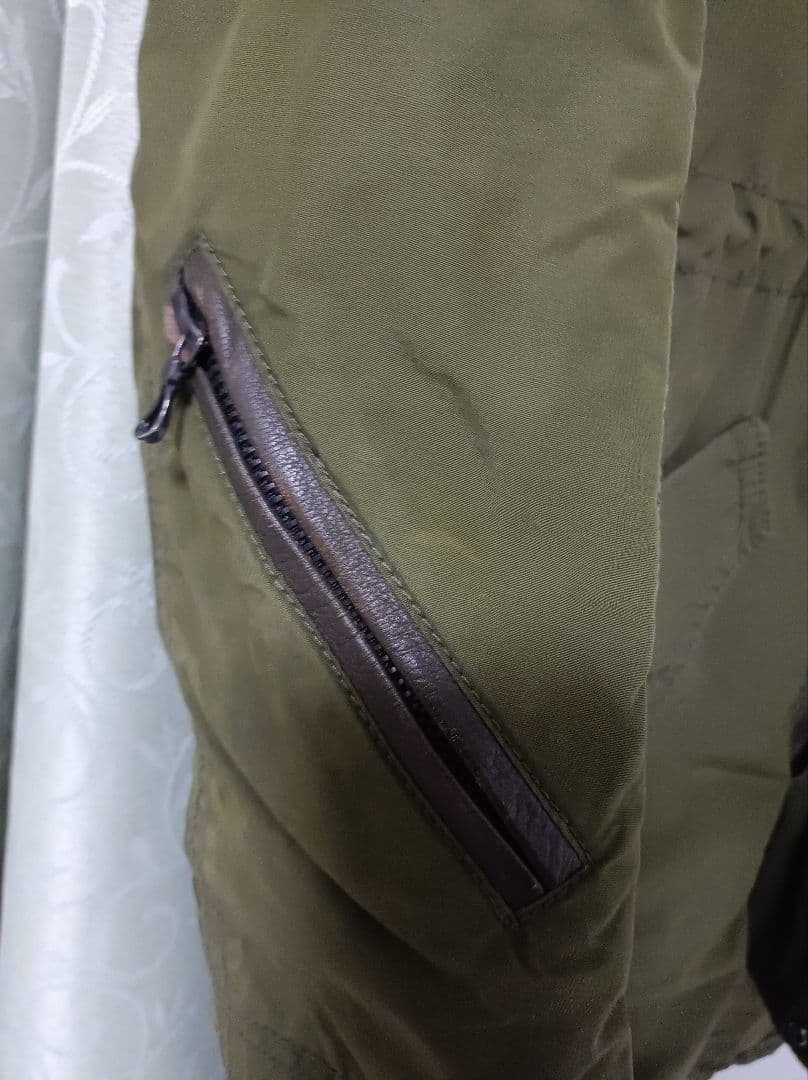 SHELLAC M51 モッズコート44カーキ /レザーライダース5351