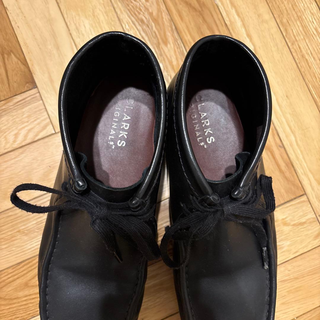 靴 Clarks / Wallabee Boot Leather BLACK