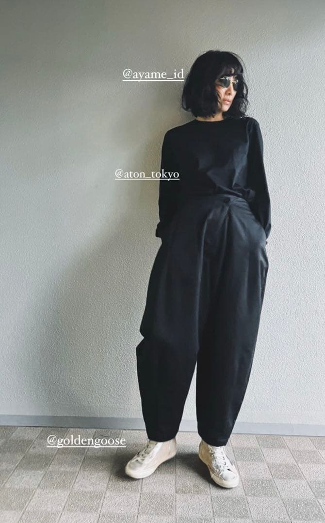 Nala コクーン チノパンツ ブラック　L