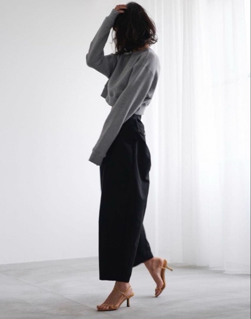 Nala コクーン チノパンツ ブラック　L