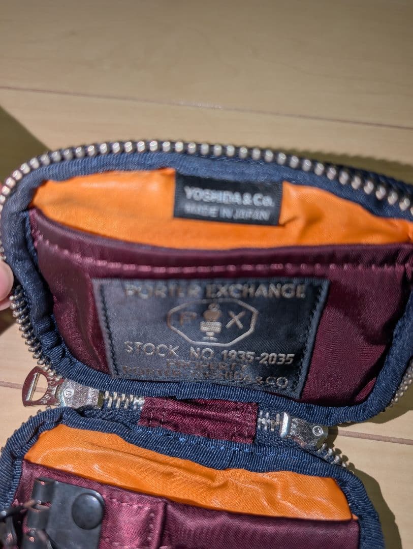PORTER EXCHANGE バーガンディ キーケース