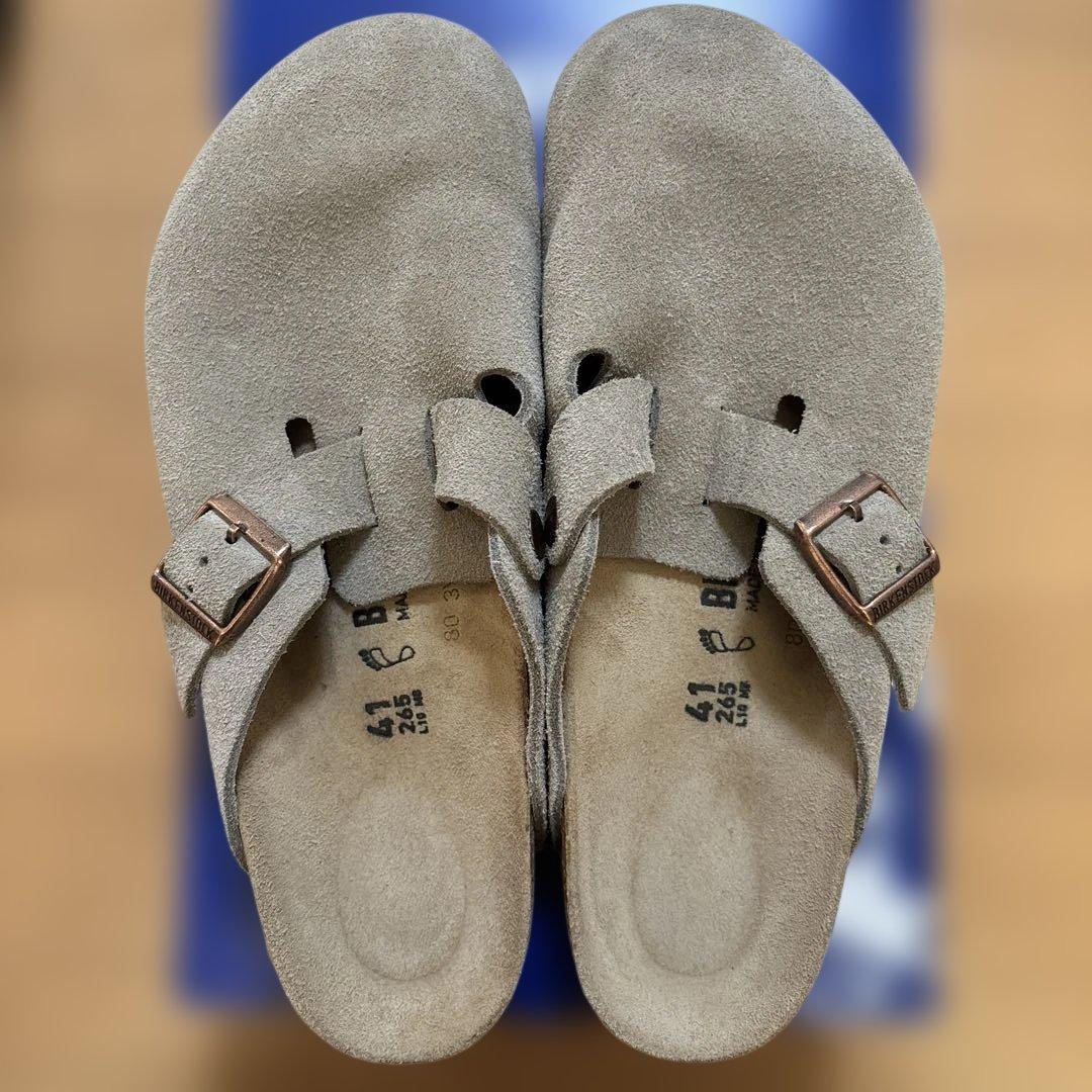 ビルケンシュトック ボストン トープ 41 26.5cm スエード　レギュラー