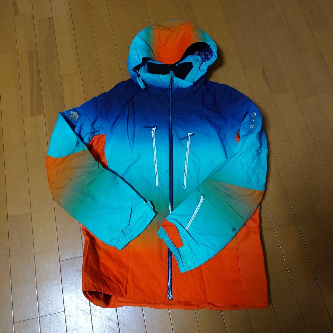 スキーウェアセット 青・オレンジ・緑