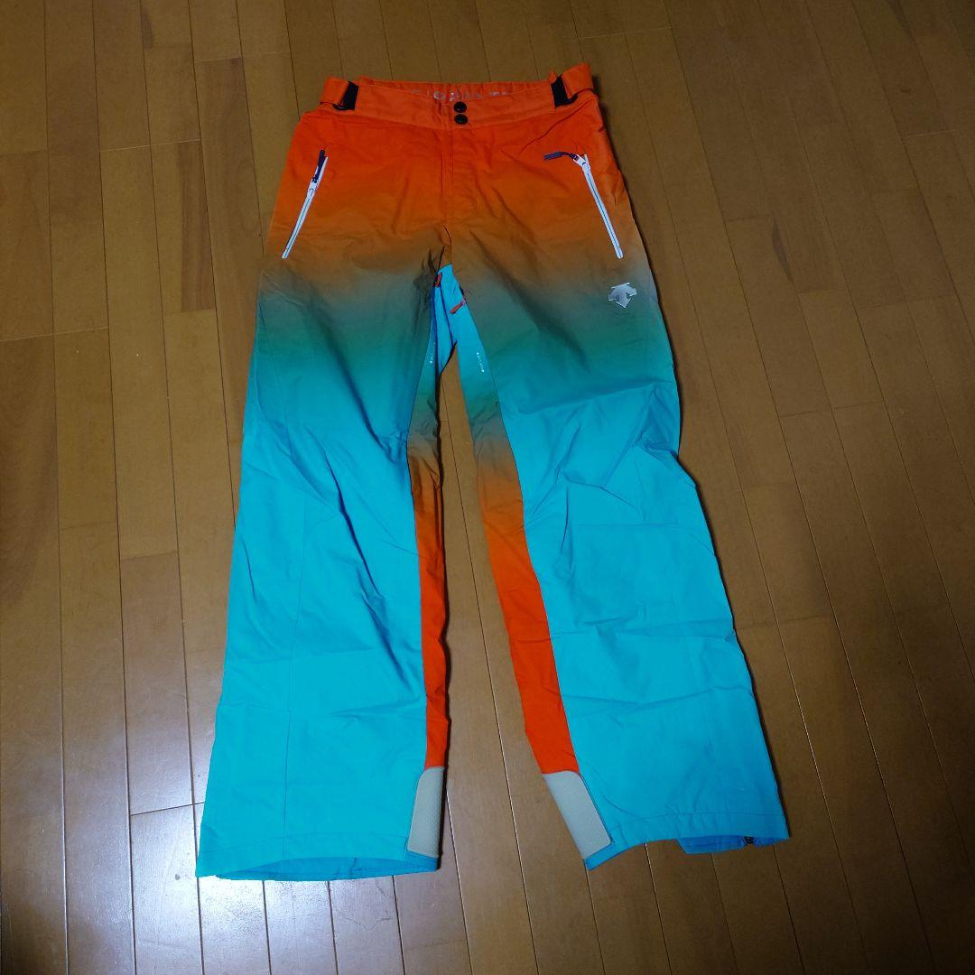 スキーウェアセット 青・オレンジ・緑