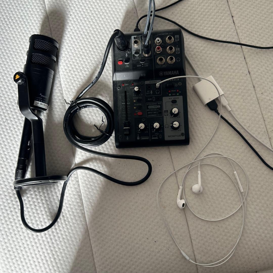 YAMAHA AG03 マイクミキサー セット Appleライトニングアダプタ付