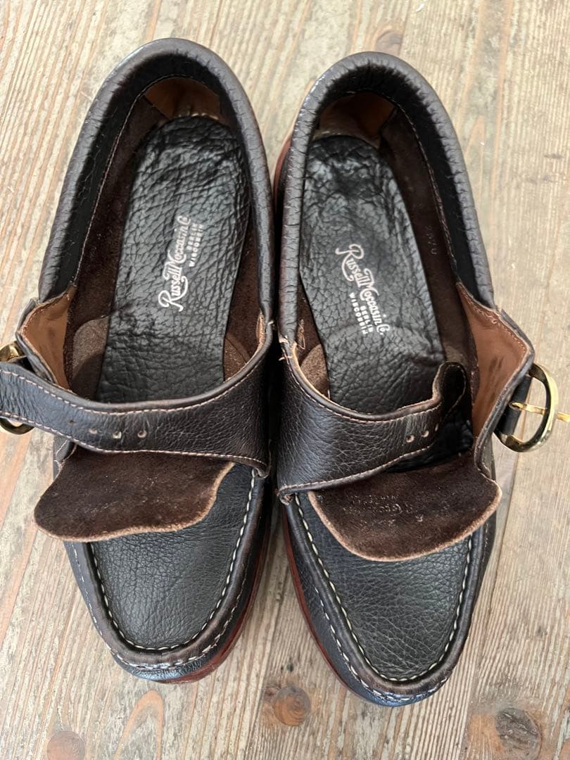 ラッセルモカシン モンクストラップ モカシン