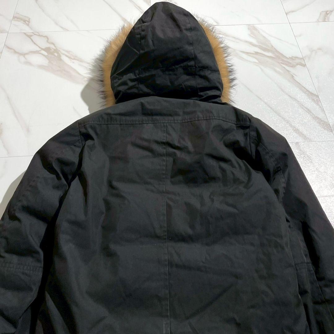 ピレネックス アヌシー エディフィス別注 ブラック ファー ダウンジャケット