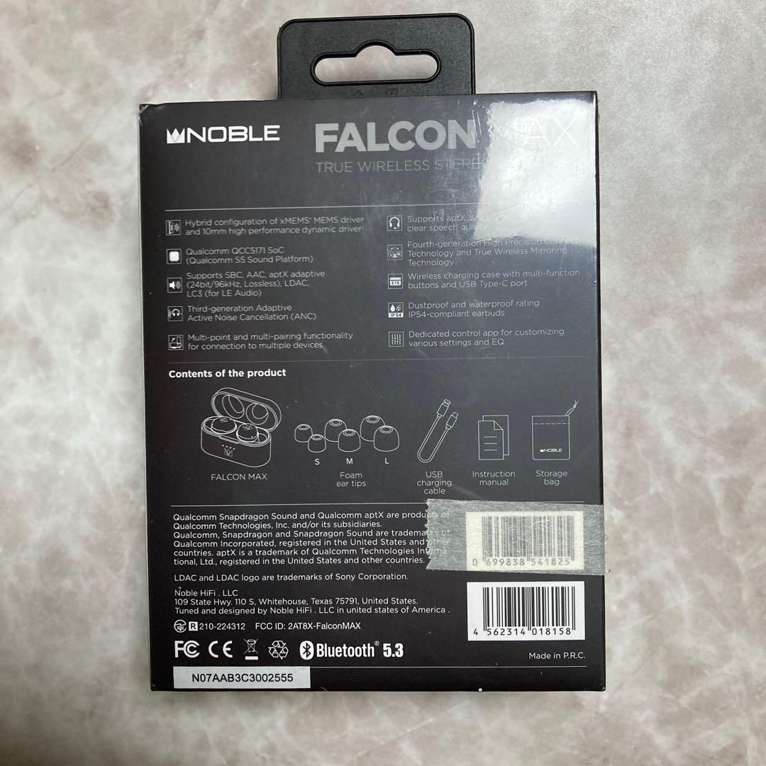【新品・未開封】Noble Audio FALCON MAX TWS