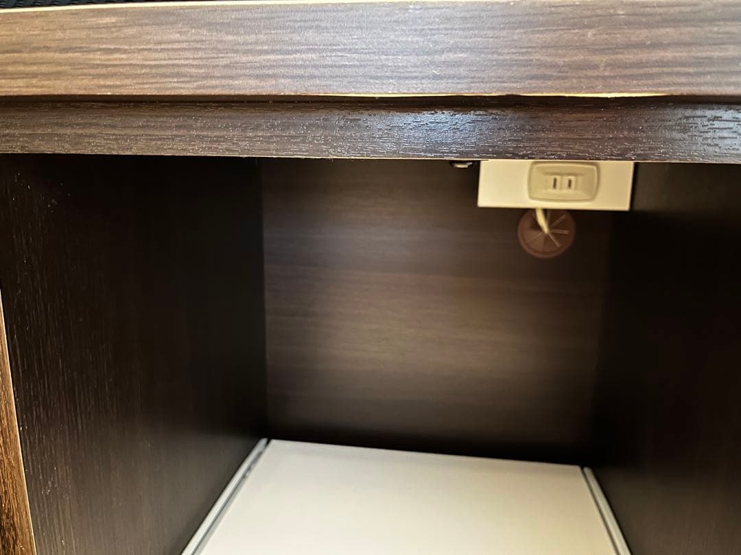 【たのメル便送料込み】食器棚　キッチンボード ニトリ コパン 80KB DBR