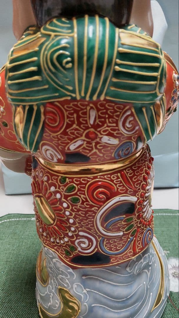 希少美品　九谷焼　　高さ約23センチ 恵比寿様と大黒様のセット