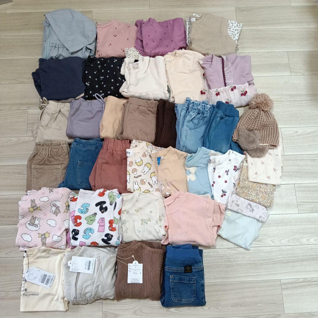 子供服まとめ売り　100サイズ女の子　36点