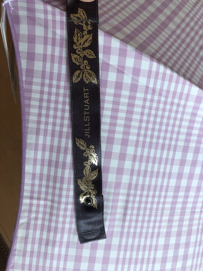 新品　ジルスチュアート　晴雨兼用傘　日傘　折りたたみ　ラベンダー　紫　チェック