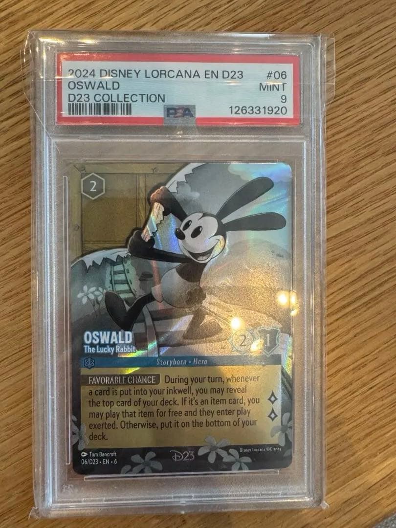 PSA鑑定9 D23 ディズニーロルカナ D23限定プロモ オズワルド 海外