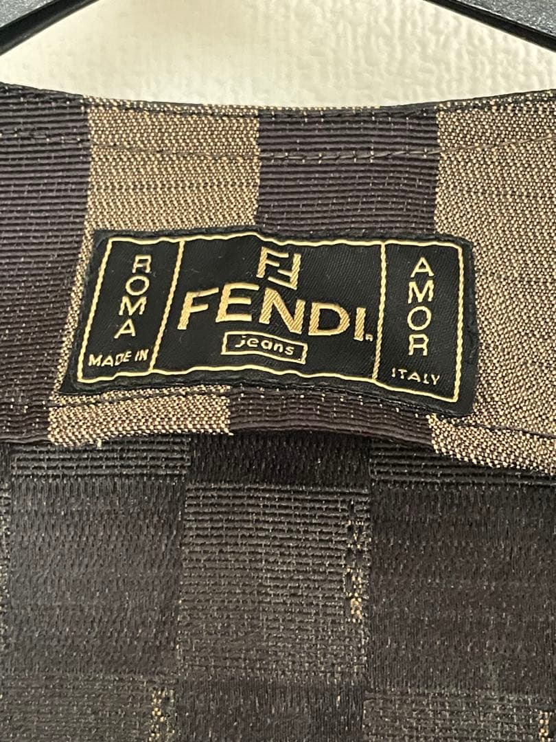 美品‼️フェンディ　ストライプとチェック柄のベスト　M