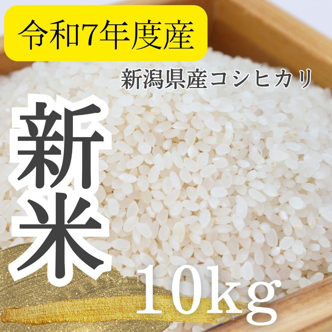 新潟県産コシヒカリ 米 新米 玄米 10kg 精米無料