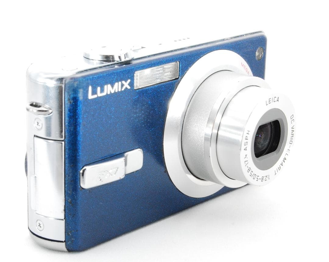 【美品/元箱】Panasonic LUMIX FX7ブルー 動作確認済39308