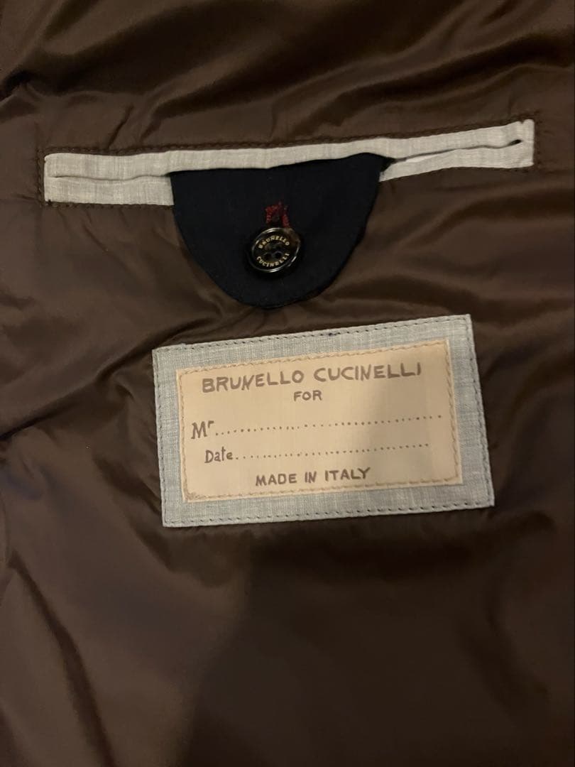 R☆ブルネロクチネリ カシミヤ混ダウンベスト