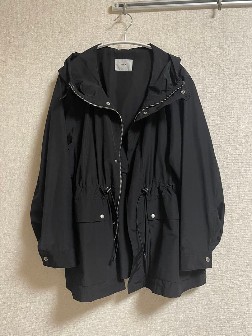 m*i様 【美品】IENA イエナ ウェザーフードブルゾン 36 ブラック