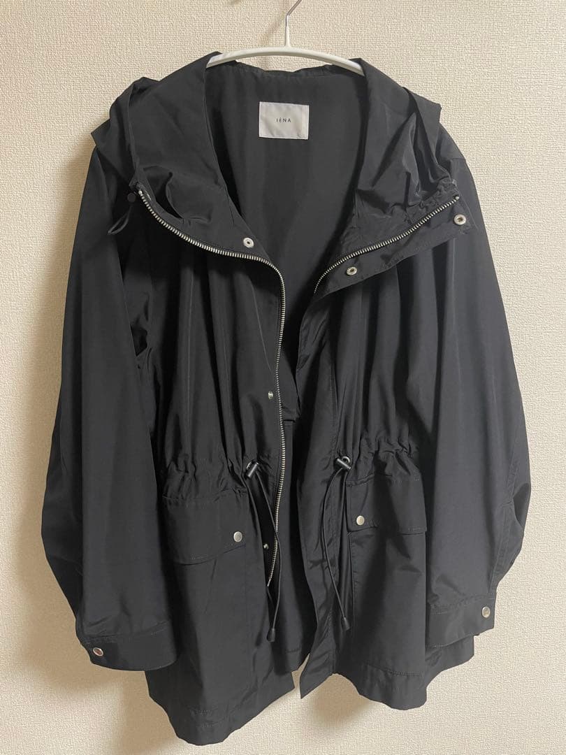 m*i様 【美品】IENA イエナ ウェザーフードブルゾン 36 ブラック