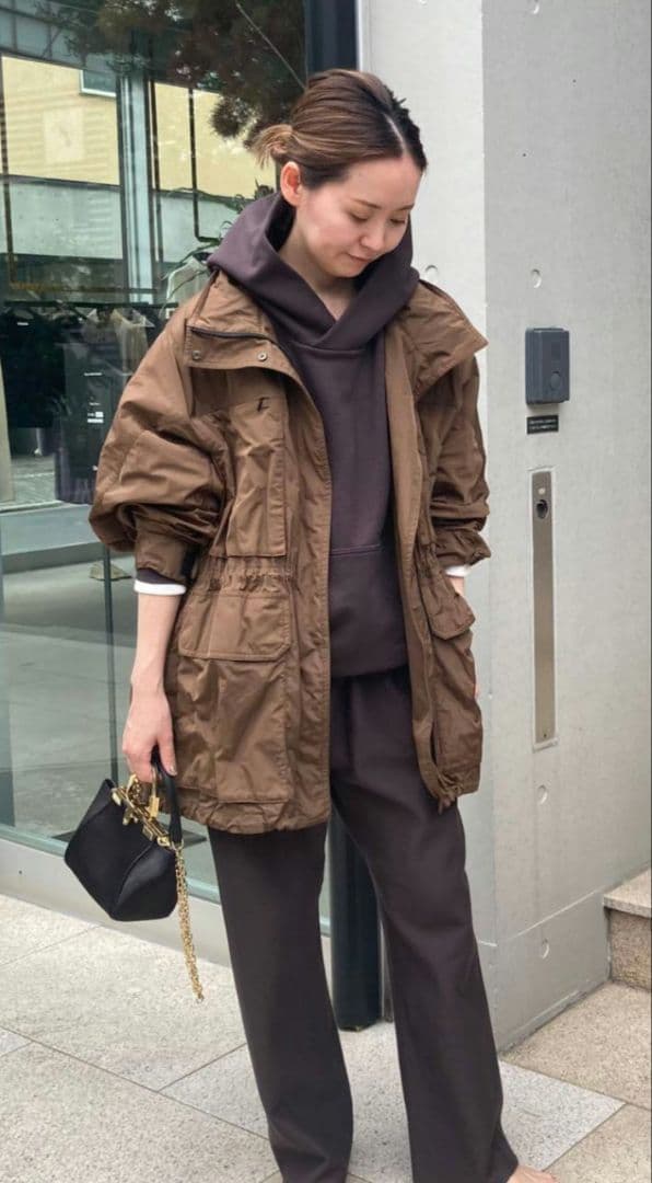 Chaos プリズムライトブルゾン ブラウン