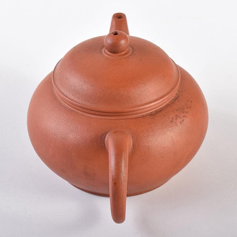 中国　中国宣興銘　紫砂　朱泥　急須　茶壷　V　R8601