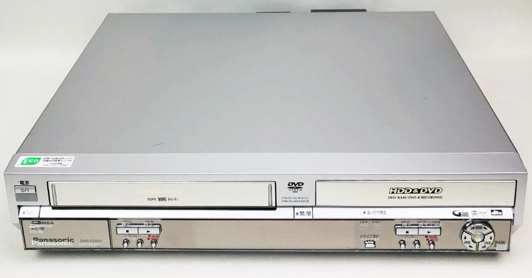 パナソニック DVDレコーダー VHSビデオ一体型 DMR-E250V シルバー