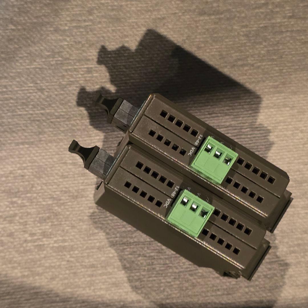 動作確認済　MOXA　IMC-21-S-SC 　光ファイバメディアコンバータ