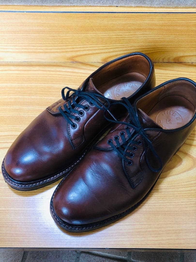 WHEEL ROBE ブラウンレザードレスシューズ