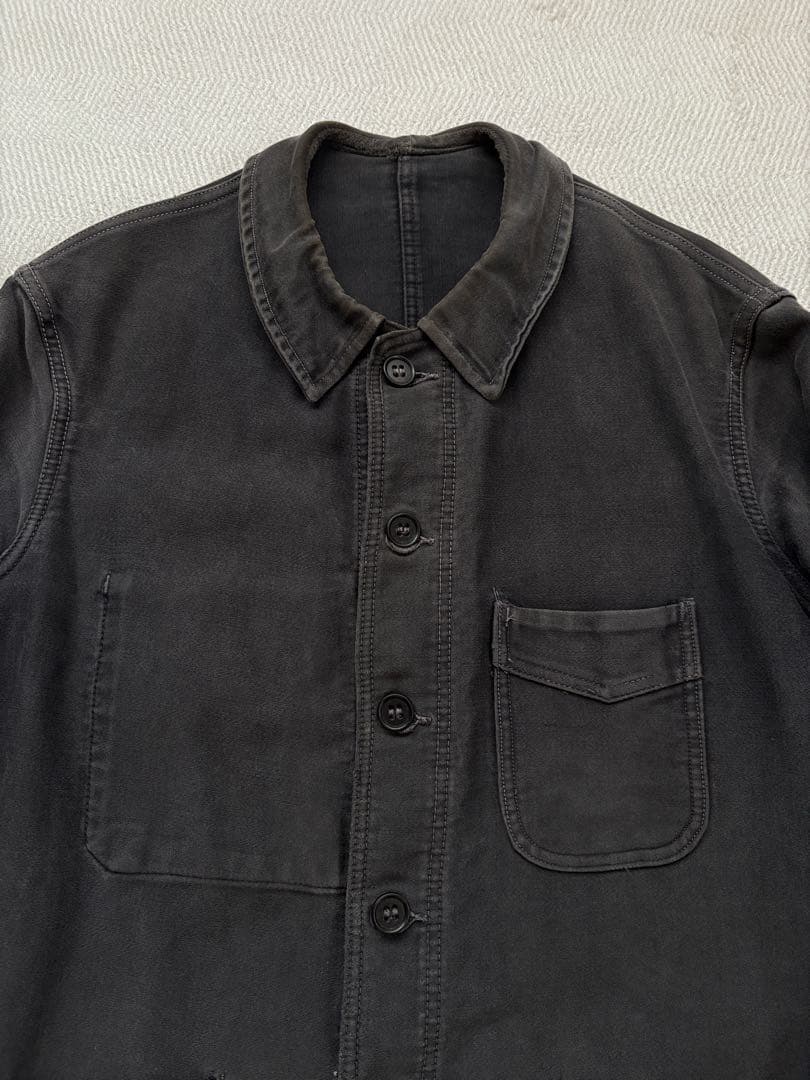 希少40s ADOLPHE LAFONT vポケ　ブラックモールスキンフレンチ