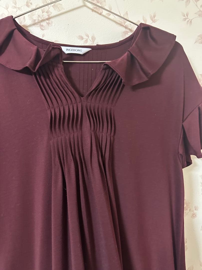 インゲボルグ　カットソーワンピース　ボルドー　アリスグレー様