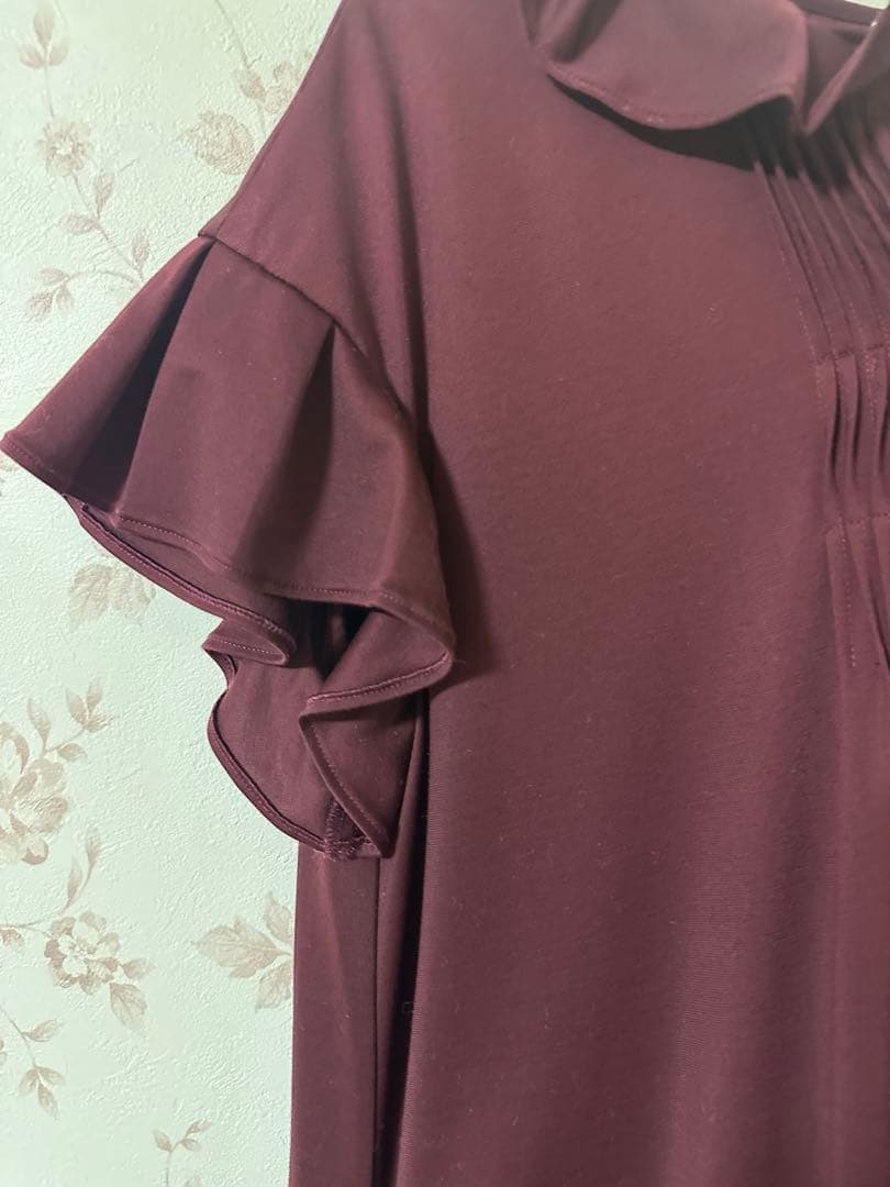 インゲボルグ　カットソーワンピース　ボルドー　アリスグレー様