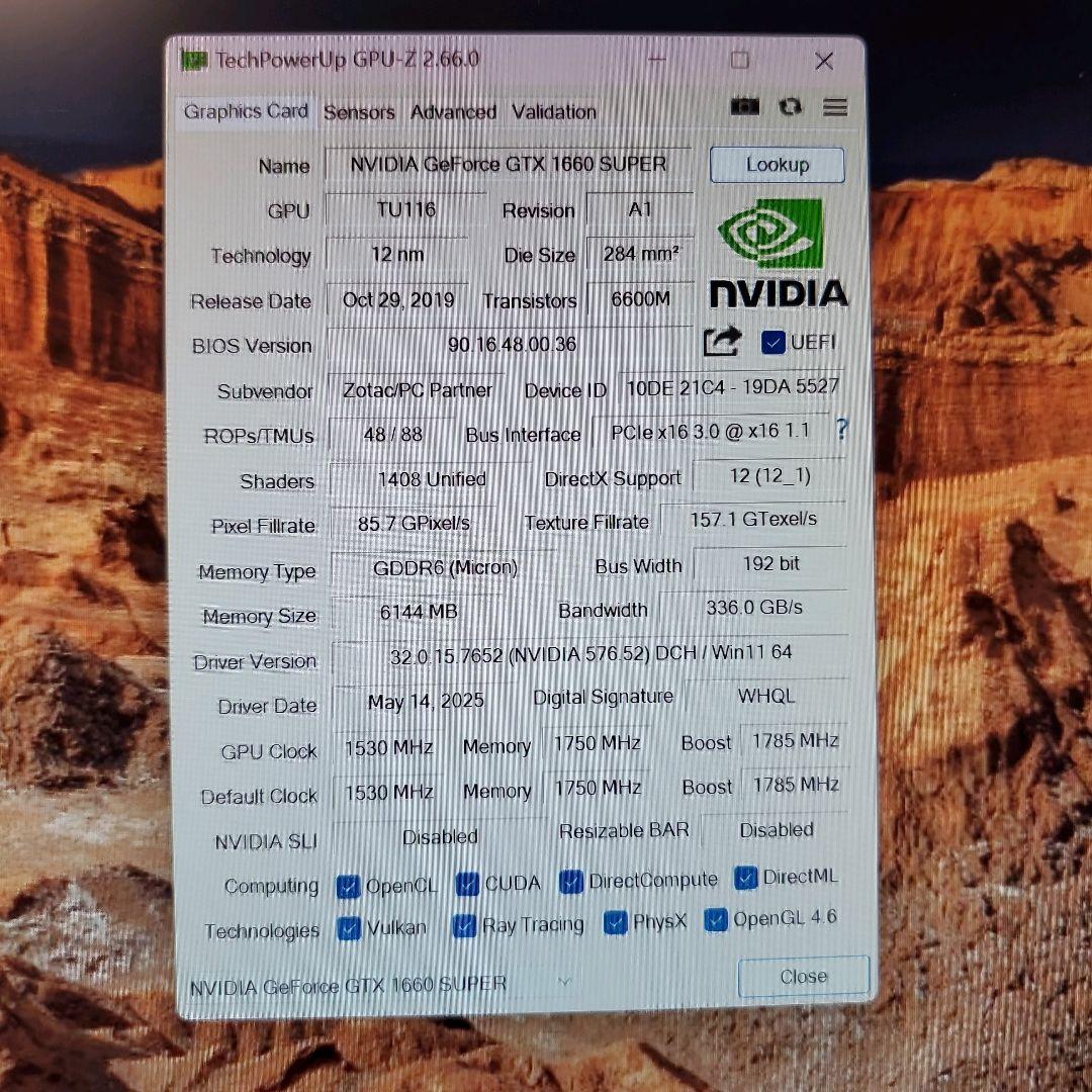 【FPSゲーム快適】ゲーミングPC/Core i7-6700/GTX1660S