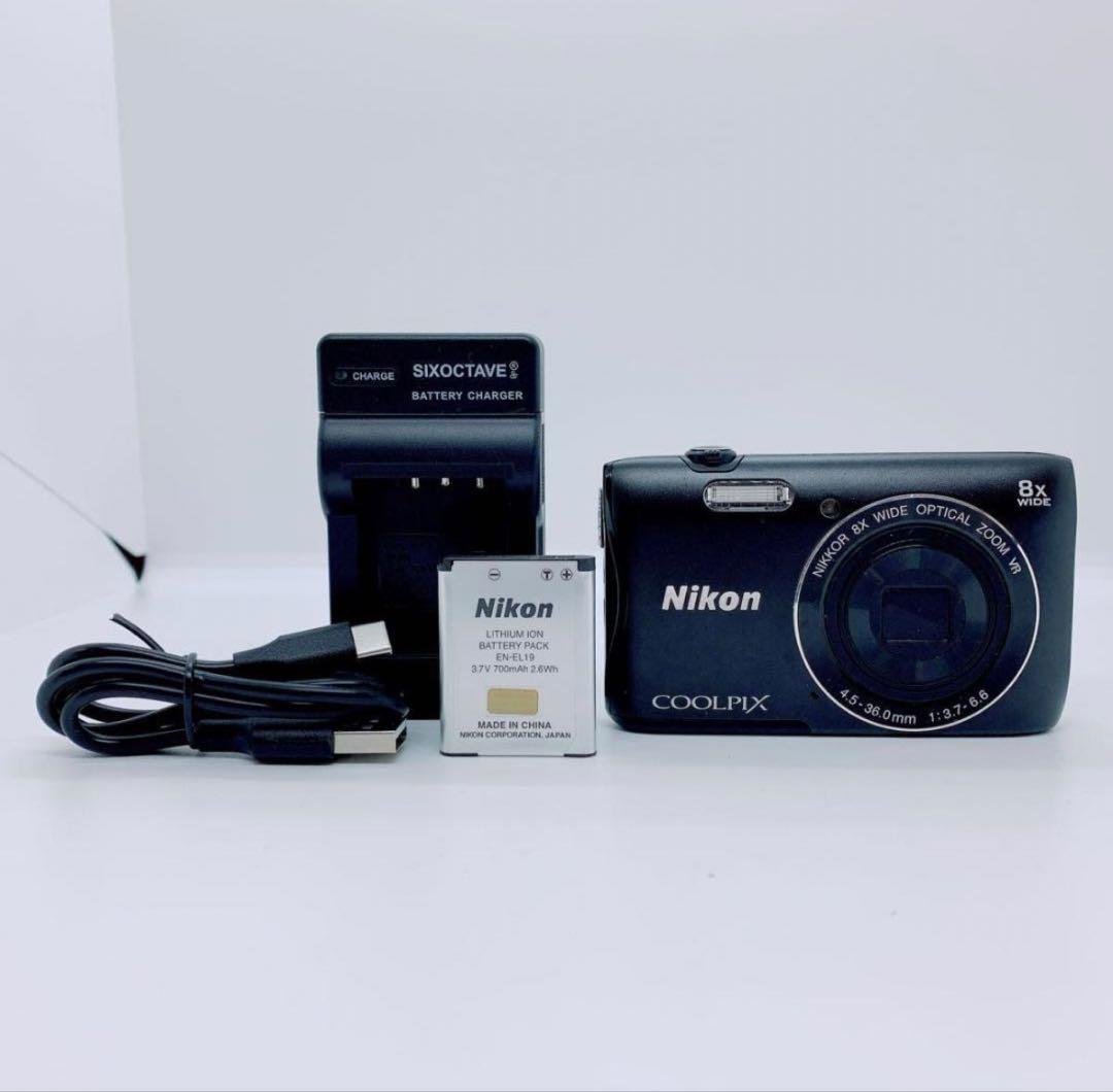 Nikon ニコン　カメラ Wi-Fi S3700 デジカメ