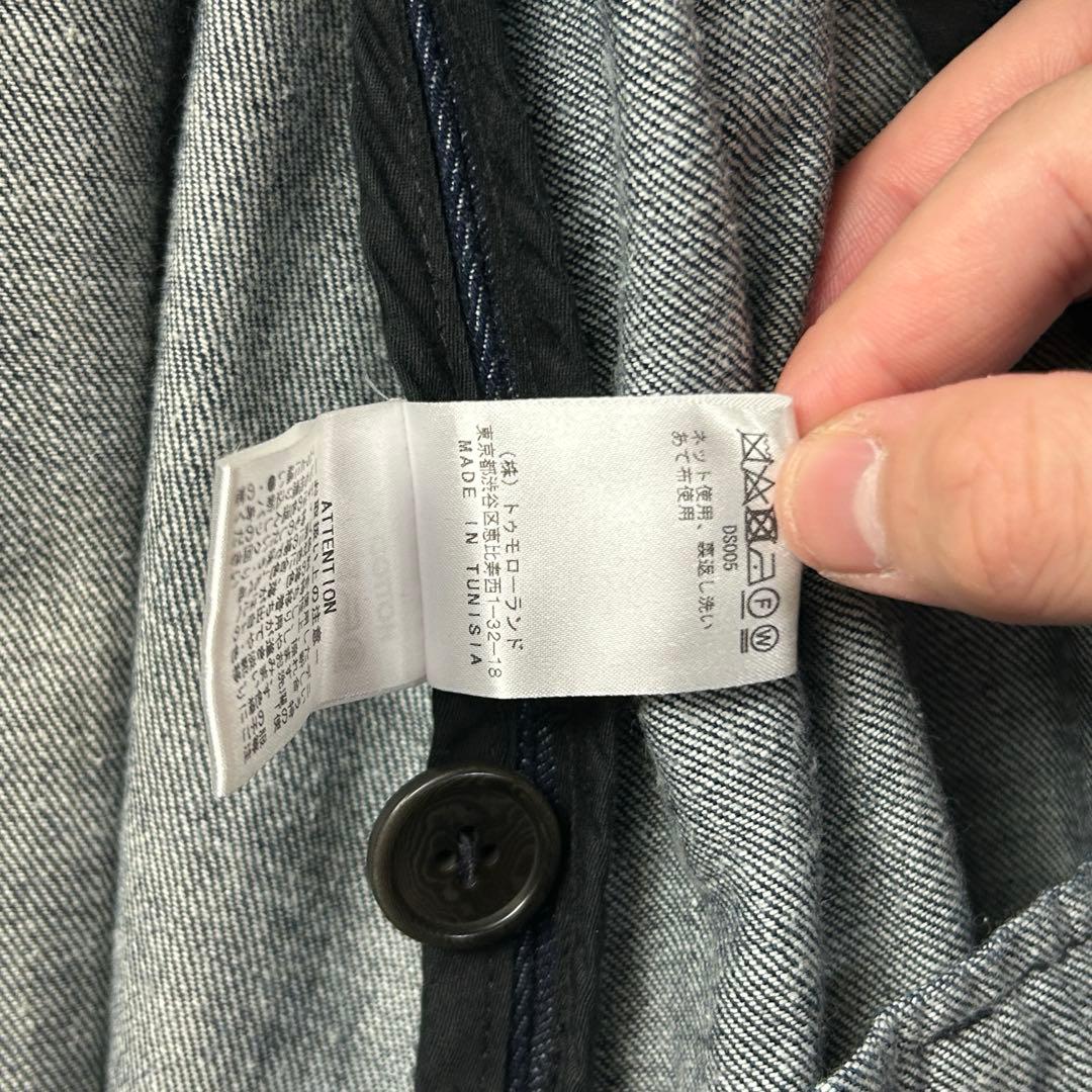 希少 DRIES VAN NOTEN デニムコート フリル XSサイズ