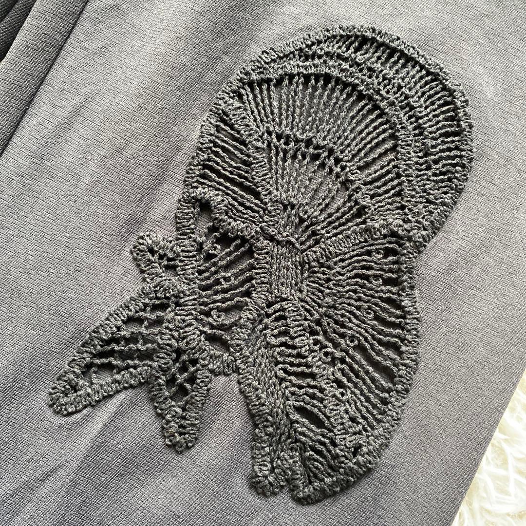 mlouren cutwork embroidery pant ブラック