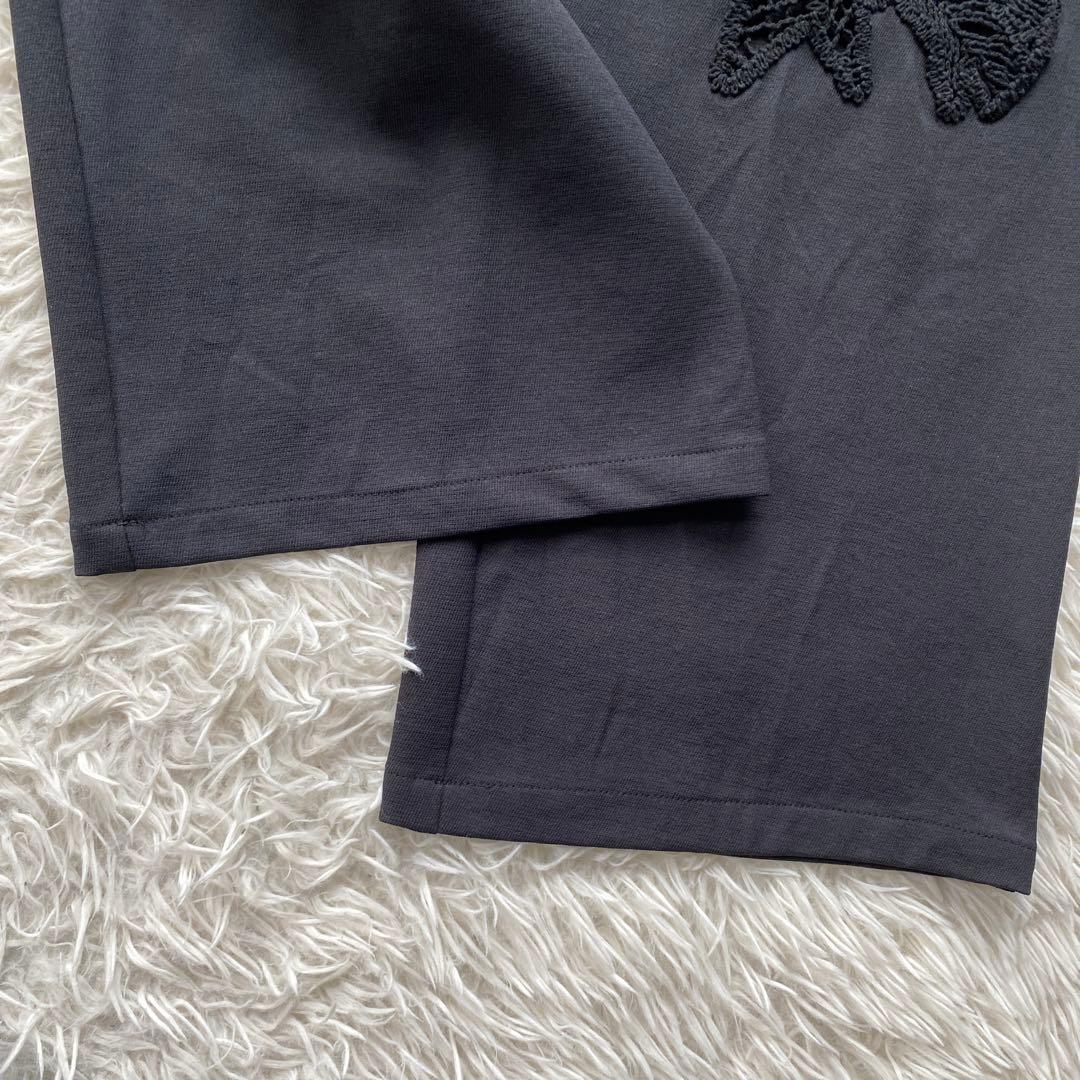 mlouren cutwork embroidery pant ブラック