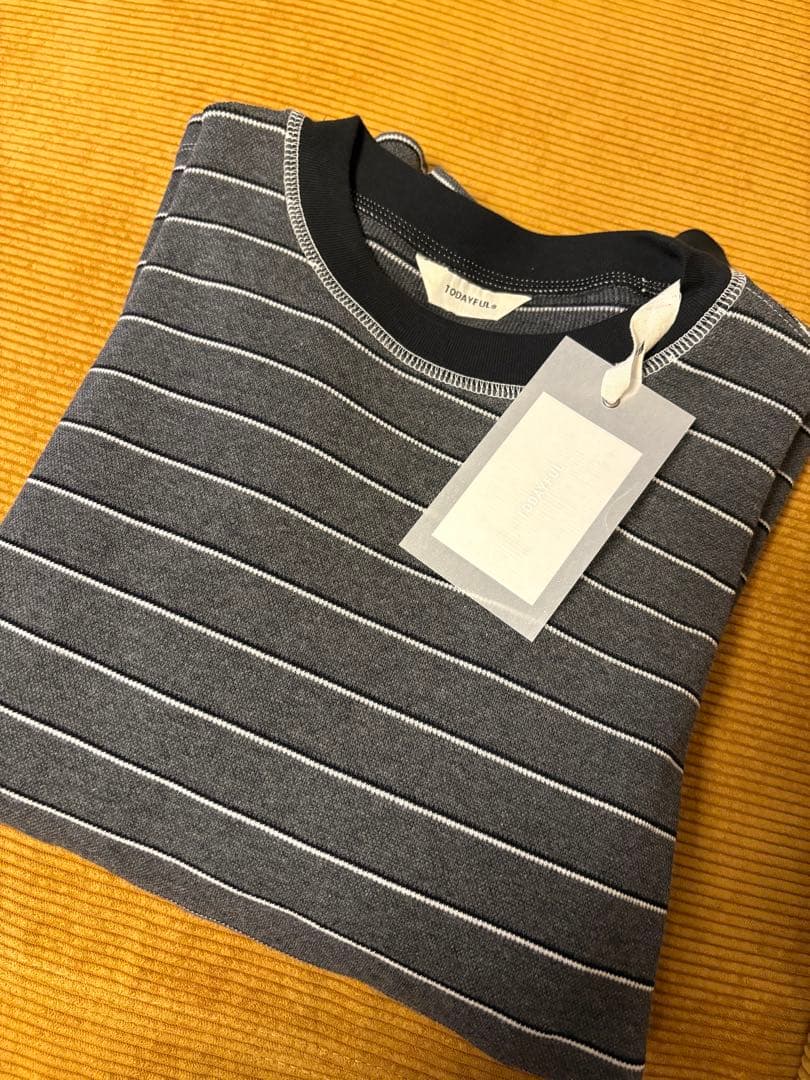 todayful Border Long T-shirts 新品　グレー