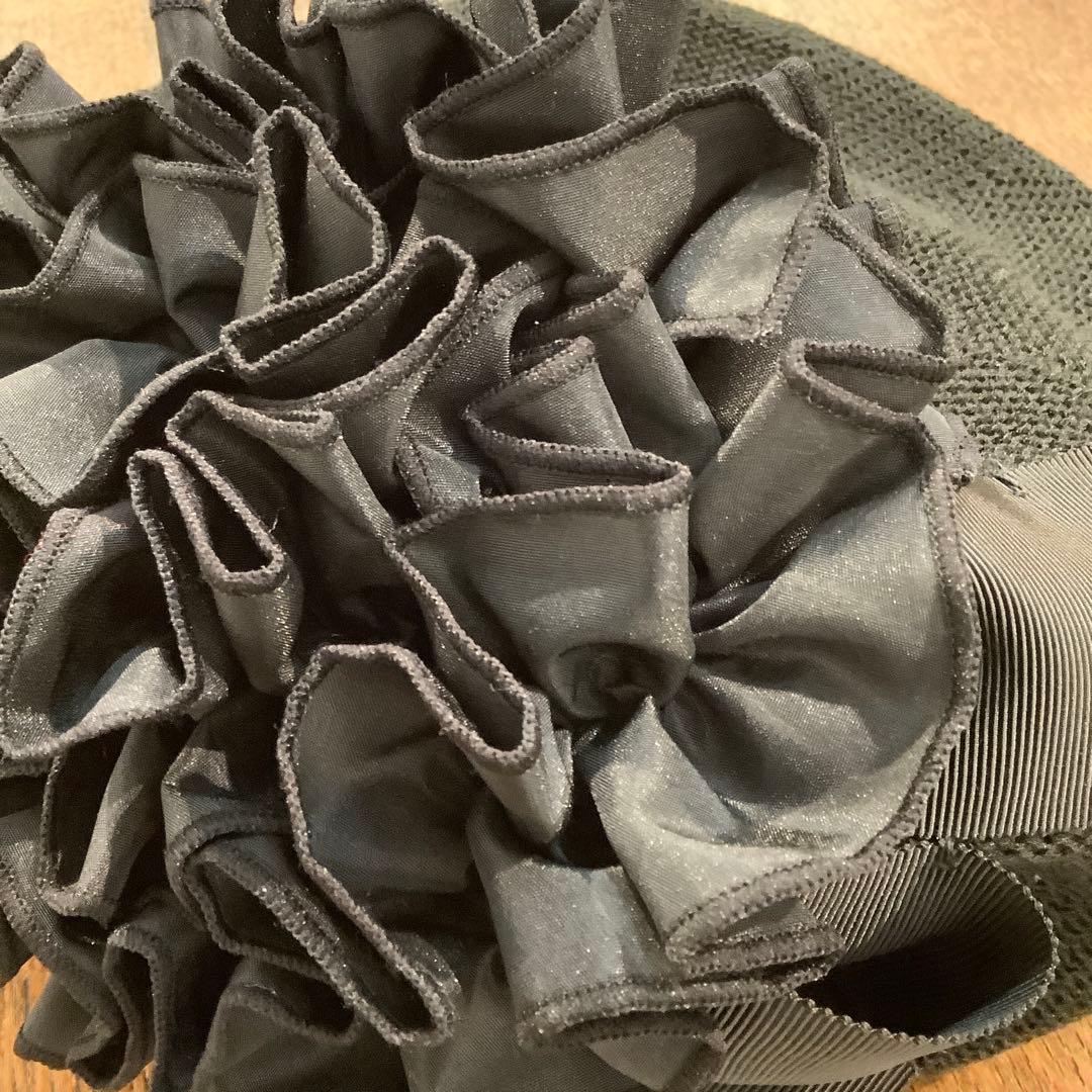 SHINYA帽子　ベレー帽　ブラック