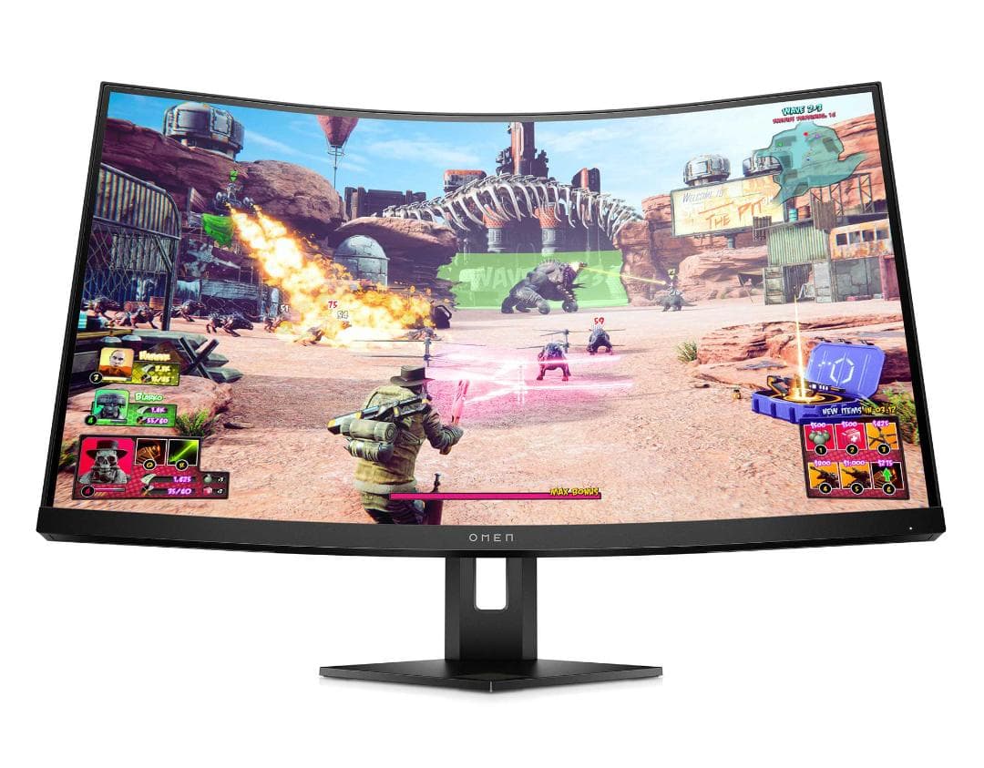 在庫限定HP OMEN 27インチ カーブド 240Hz ゲーミングディスプレイ