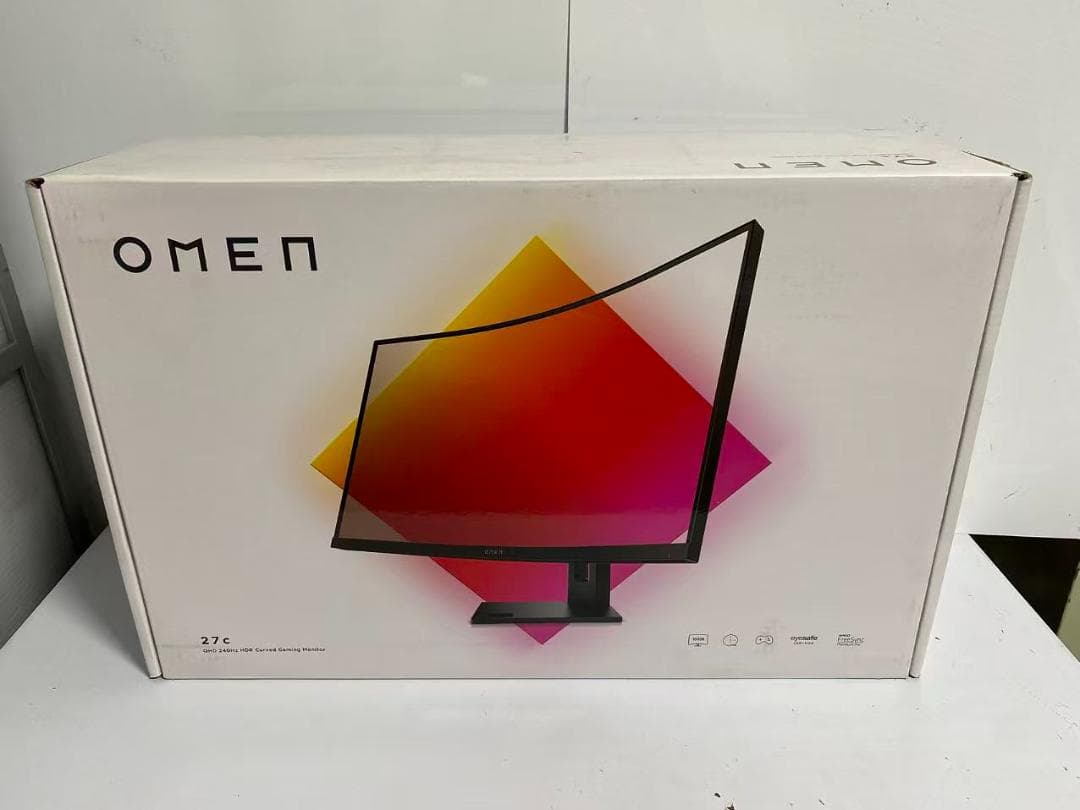 在庫限定HP OMEN 27インチ カーブド 240Hz ゲーミングディスプレイ