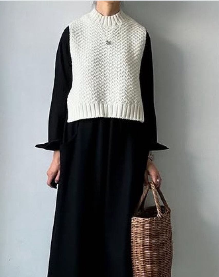 お値下げ／torici トリチ カノコベストホワイト